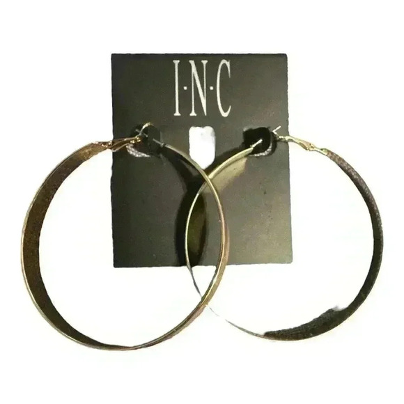I.N.C. International Concepts Gold Tone Hoop Earrings - Picture 3 of 6